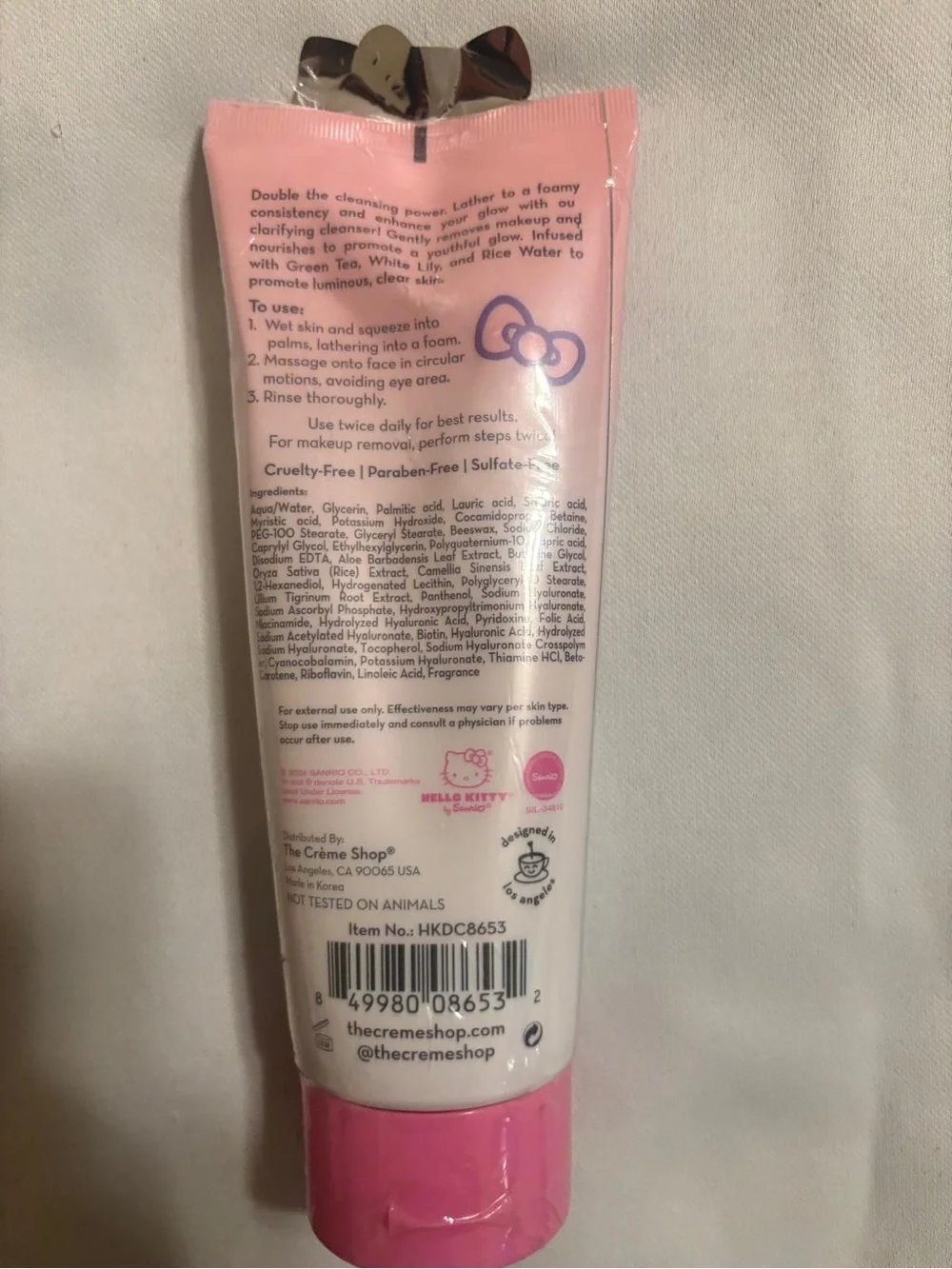 Hello Kitty Pink Daily Double Cleanse & Hydration Duo